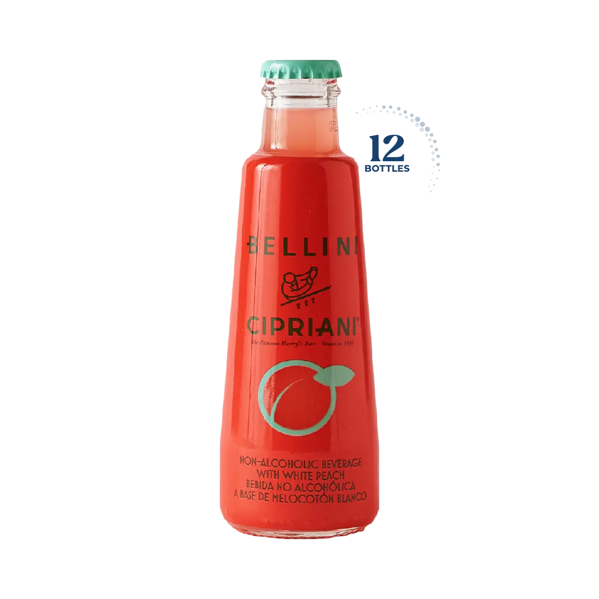 Cipriani Bellini Non Alcoholic Cocktail, Case 12x180ml
