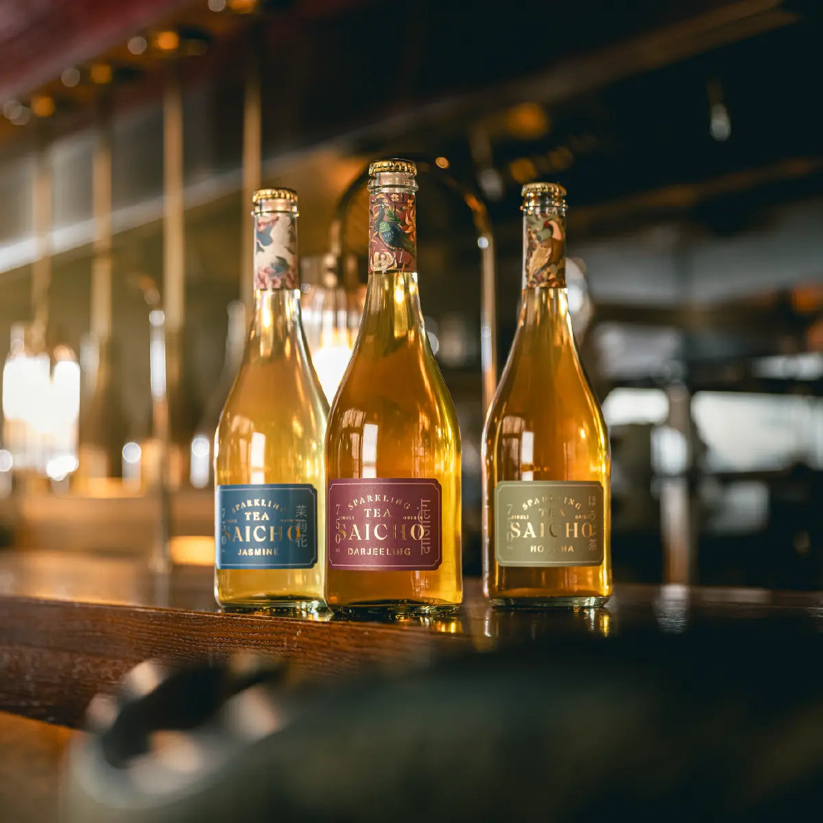 Saicho Hojicha Sparkling Tea, 750ml