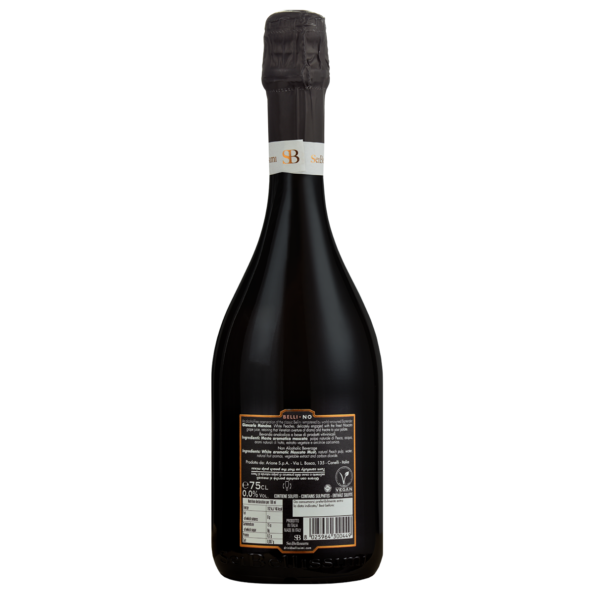 Sei Bellissimi Bellino Non-Alcoholic Sparkling Cocktail , 750ml