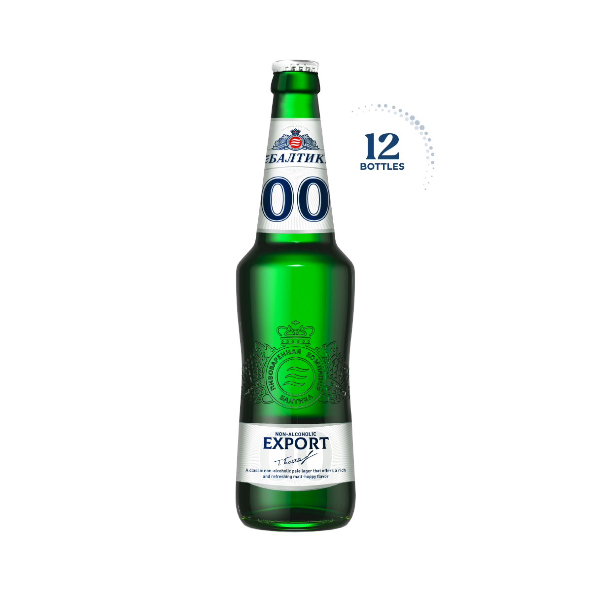 Baltika 0.0% Non-Alcoholic Beer, 12x500ml