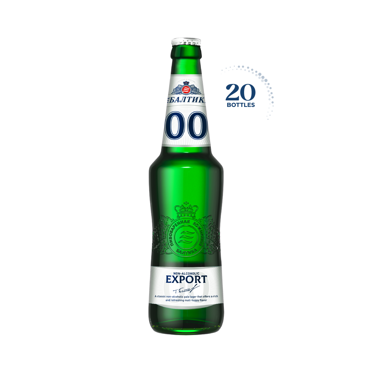 Baltika 0.0% Non-Alcoholic Beer, 20x500ml