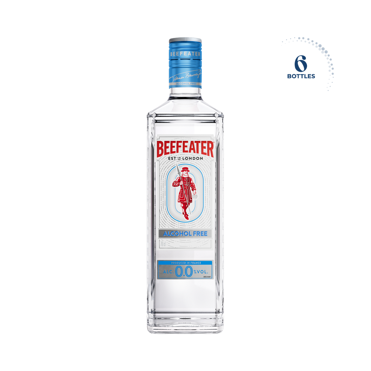 Beefeater Alcohol Free Gin 0.0%, 6x700ml