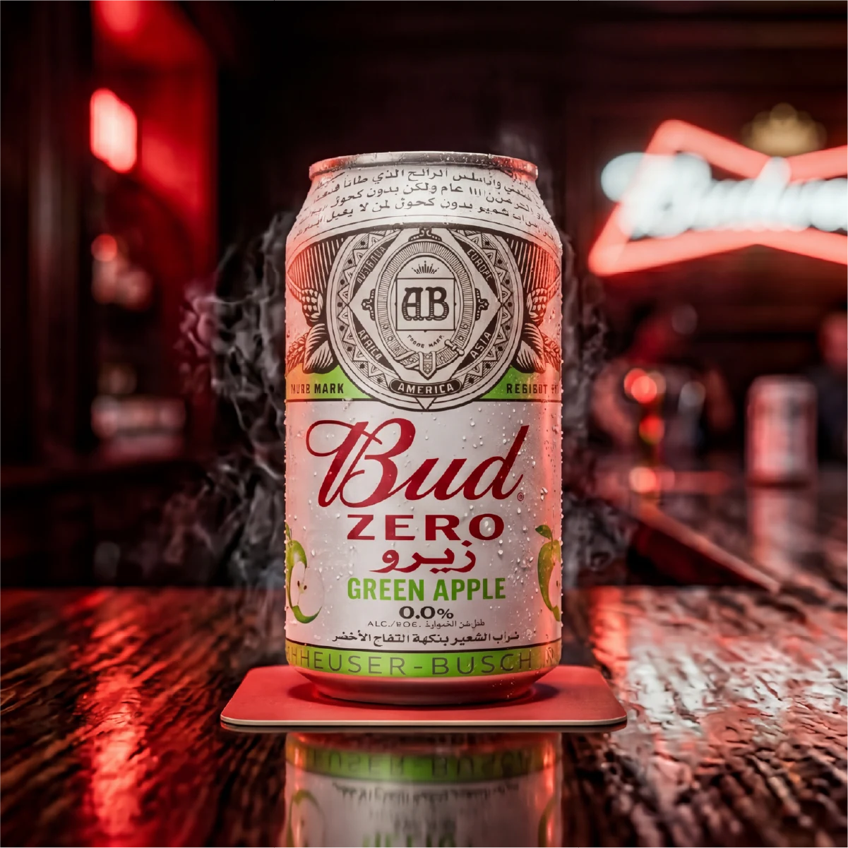 Bud Zero Green Apple Can, 24x330ml