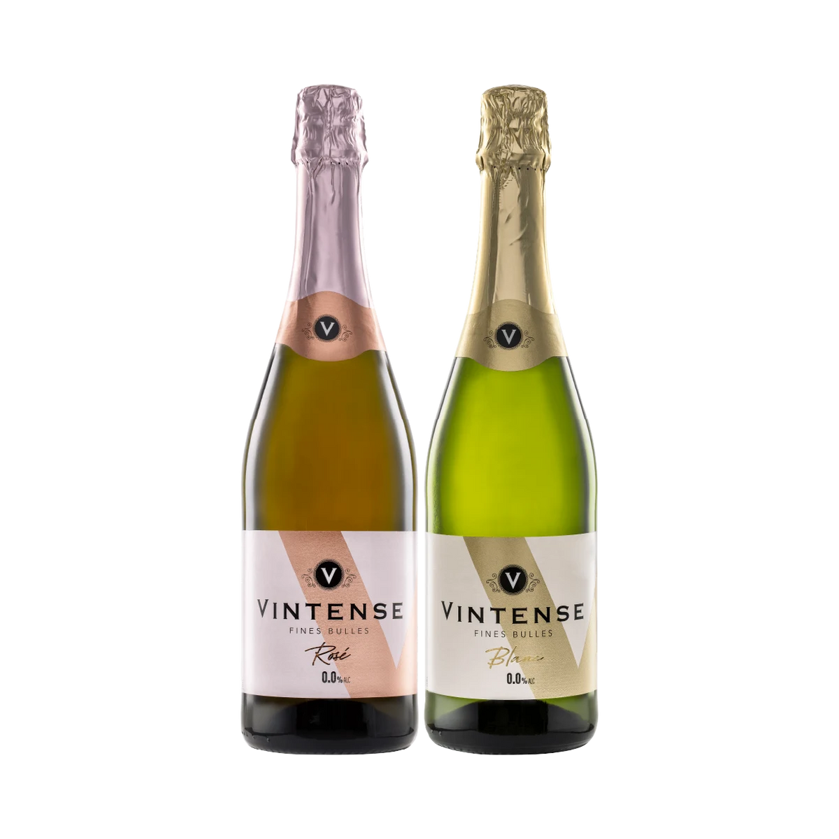 Vintense Fines Bulles Non-Alcoholic Sparkling Taster Bundle, 2x750ml