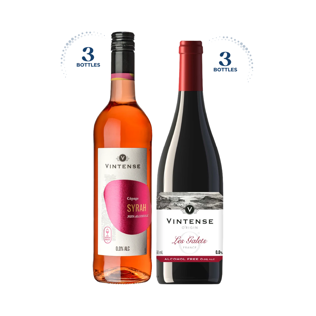 Vintense Still Wines Taster Bundle, Mixed Case 6x75cl