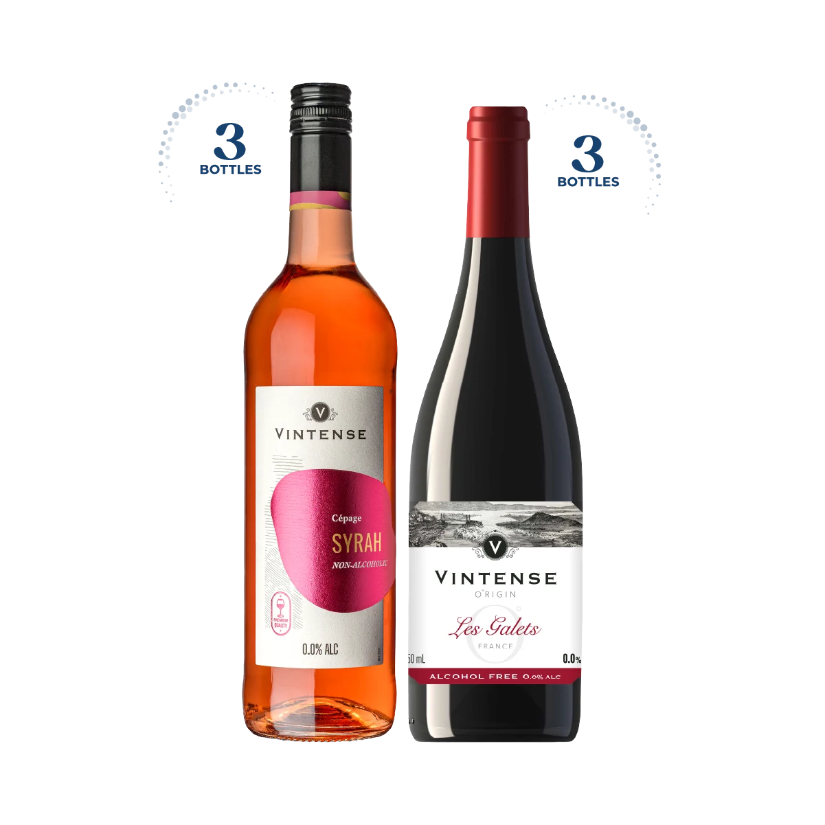 Vintense Still Wines Taster Bundle, Mixed Case 6x75cl