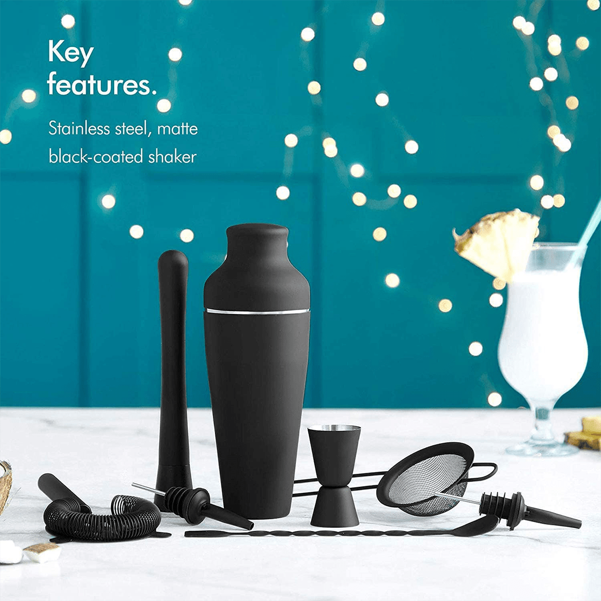 Cocktail Bar Shaker Matt Set