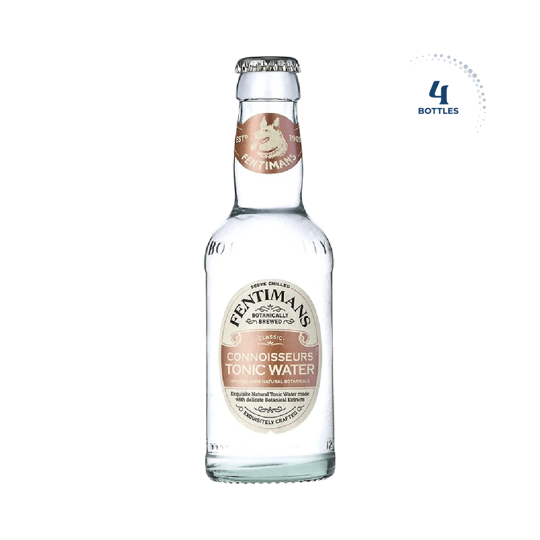 Fentimans Cannoisseurs Tonic Water, 4x200ml