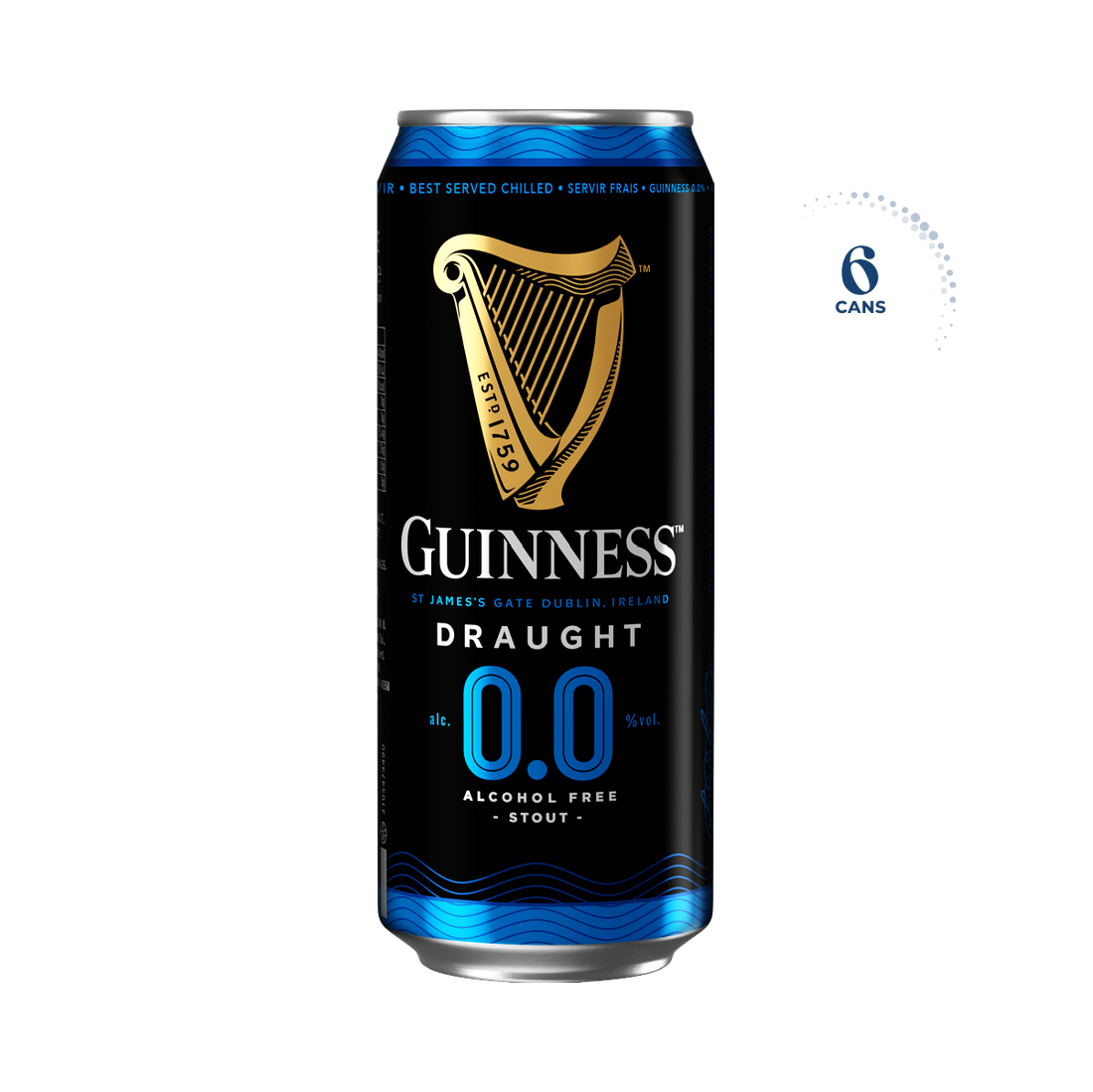 Guinness Draught 0.0%, 6x440ml