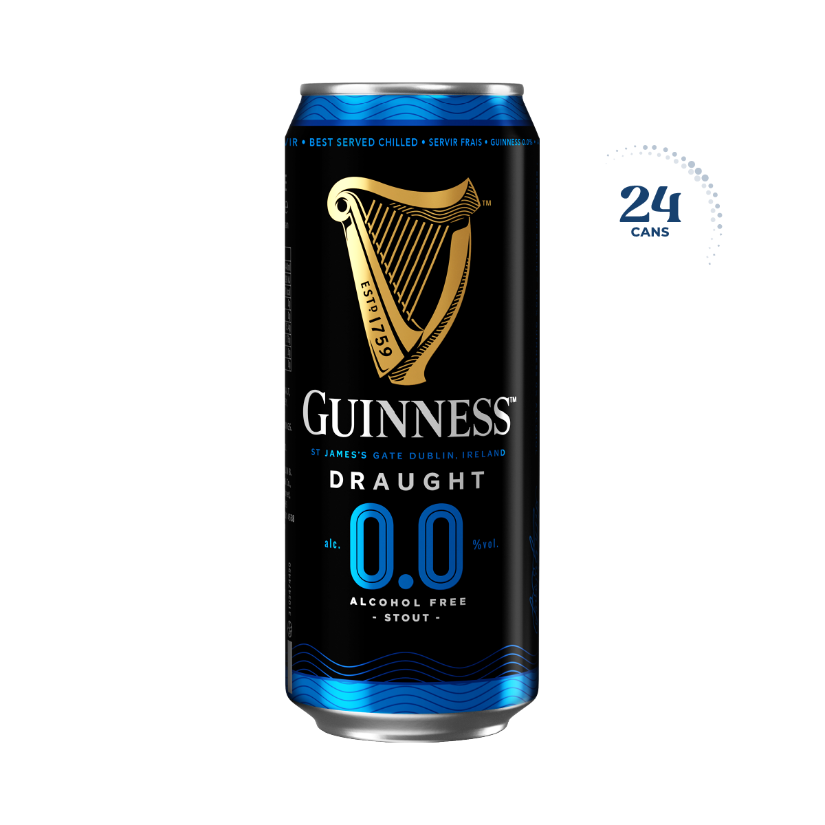 Guinness Draught 0.0%, 24x440ml