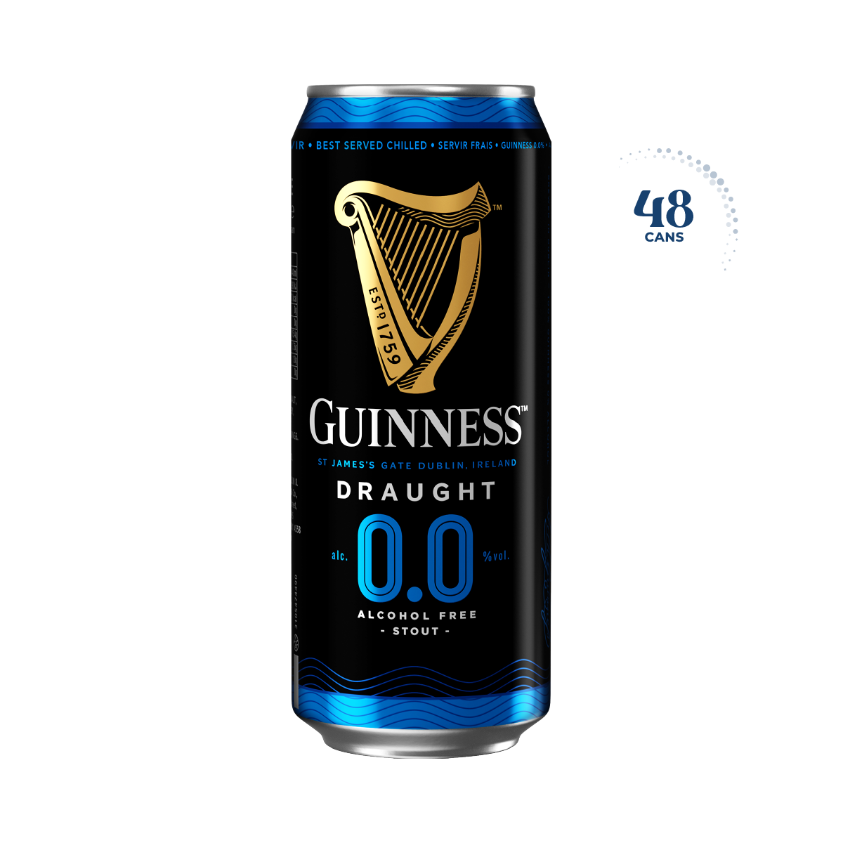 Guinness Draught 0.0%, 48x440ml