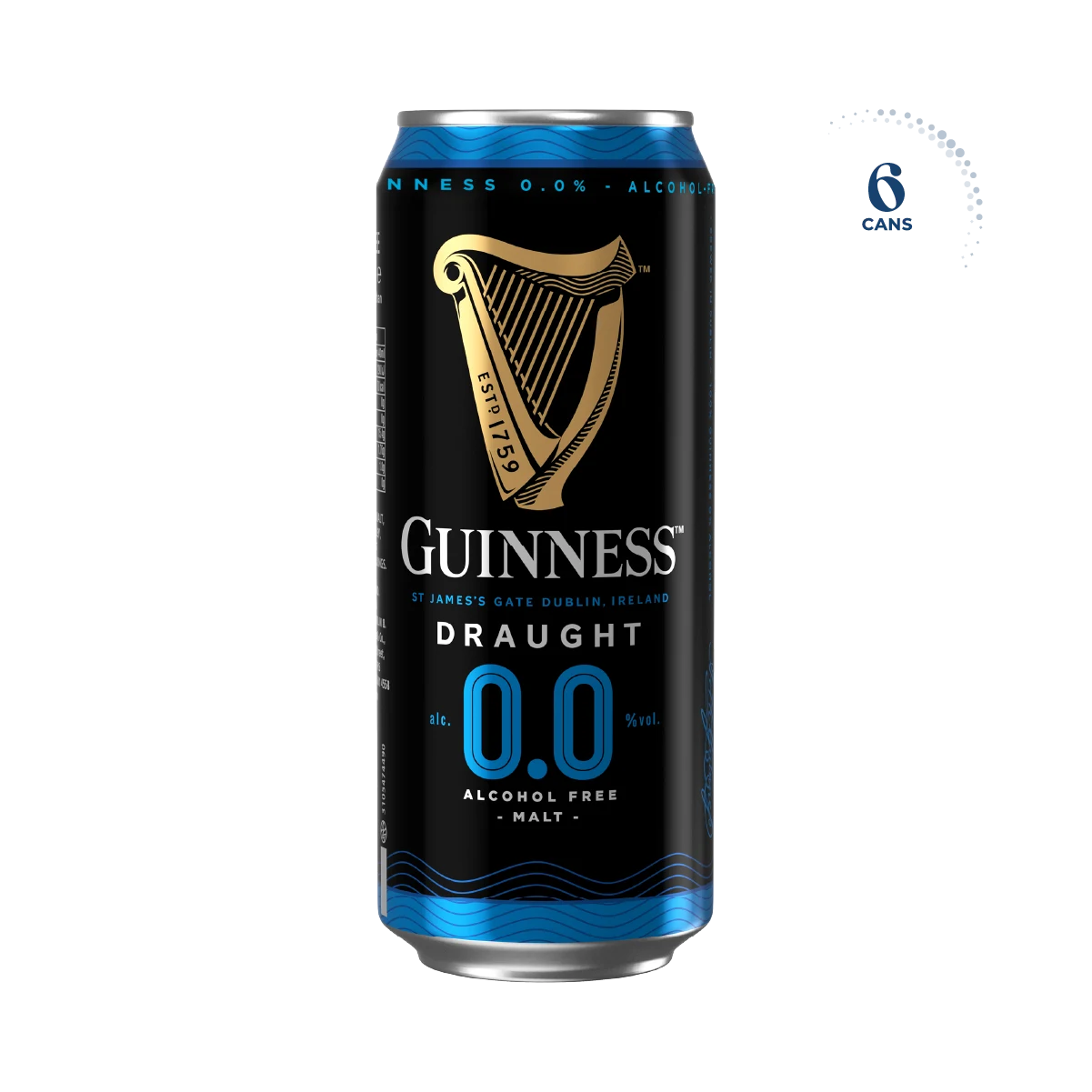 Guinness Draught 0.0%, 6x440ml