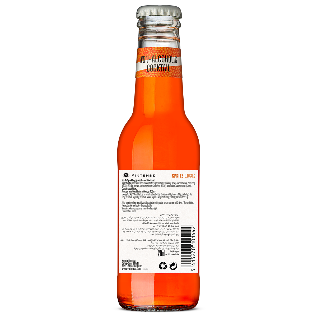 Vintense Spritz Non-Alcoholic Cocktail, 6x200ml