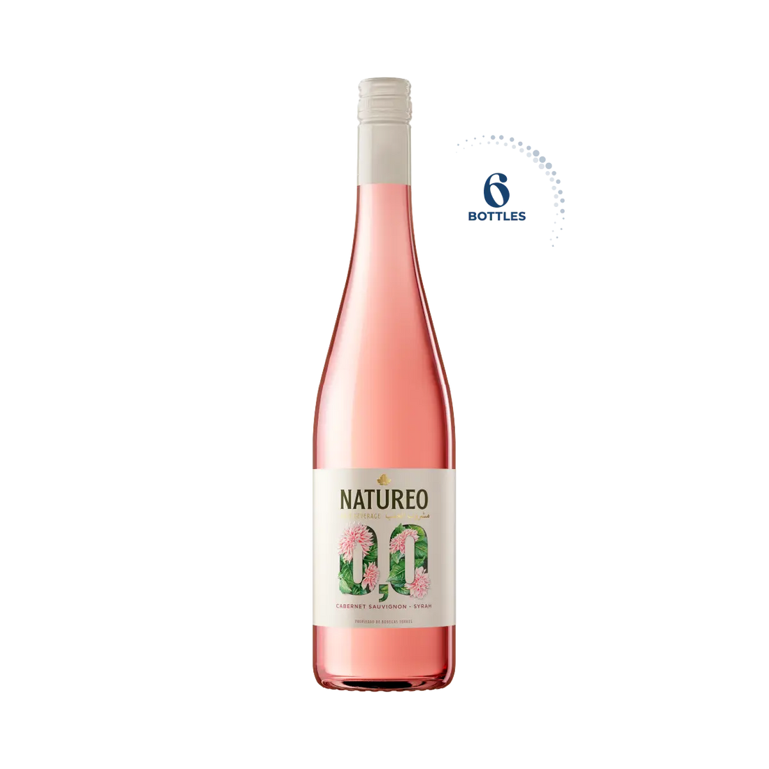 Natureo Rose Grape Beverage 0.0%, 6x750ml