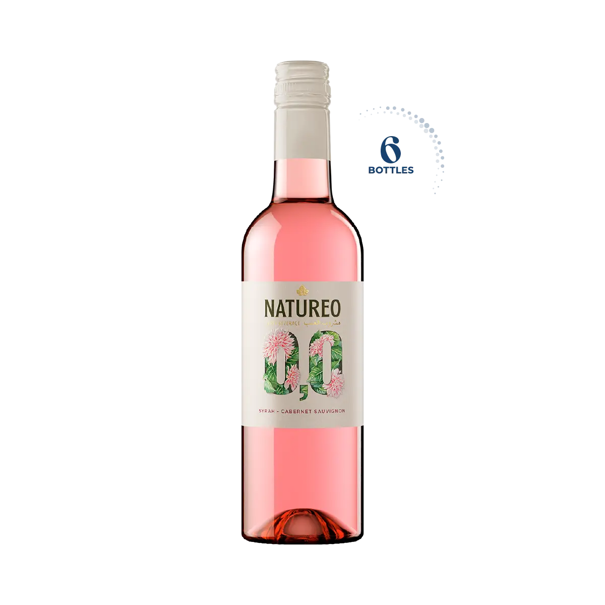 (Mini) Natureo Rose Grape Beverage 0.0%, 6x375ml