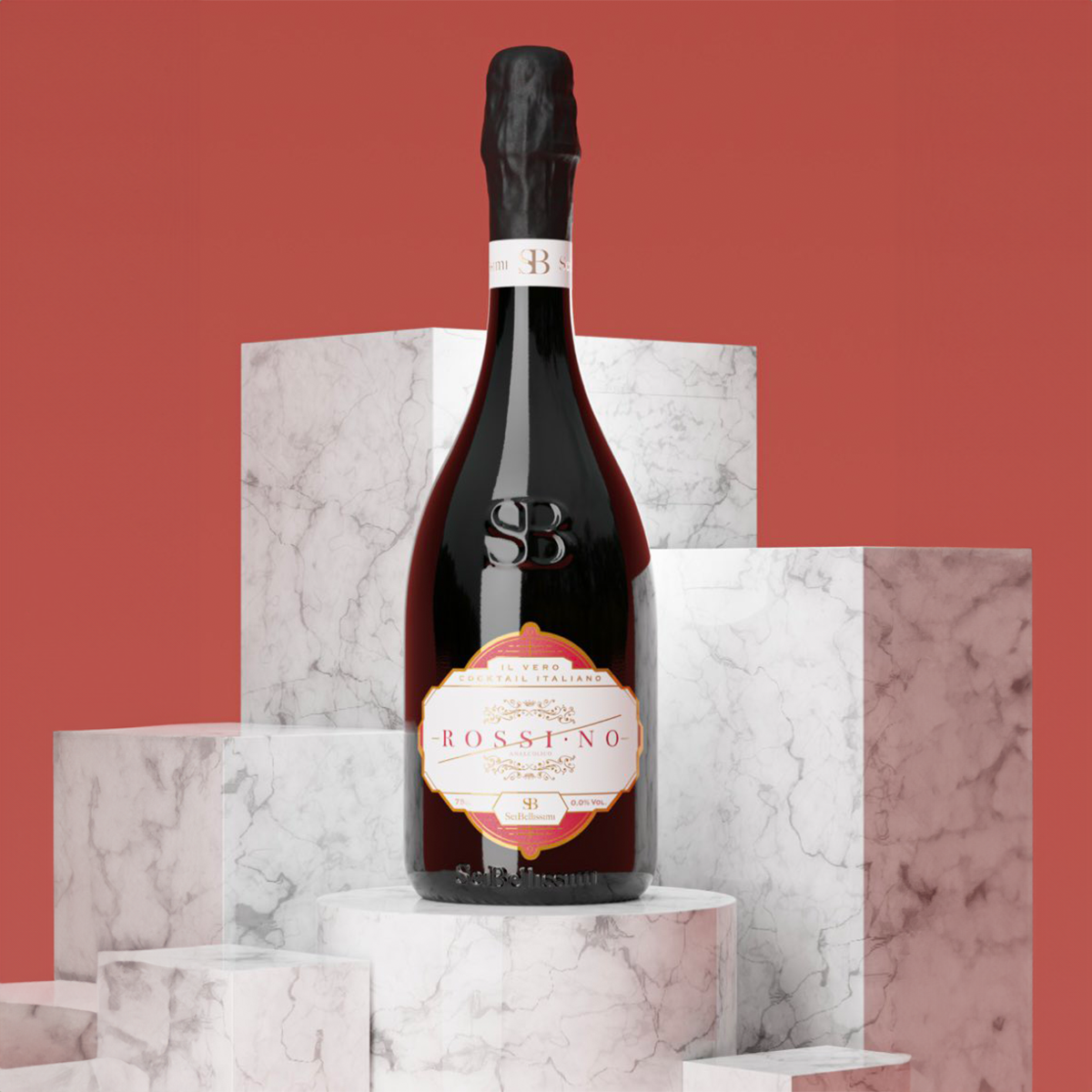 Sei Bellissimi Rossino Non-Alcoholic Sparkling Cocktail, 750ml