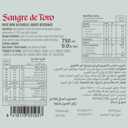 Sangre de Toro Rosé 0.0%, 750ml