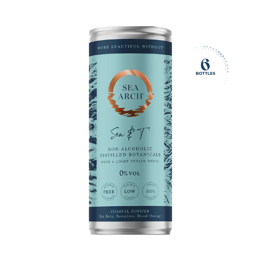 Sea Arch Sea &amp; T Non Alcoholic Gin &amp; Tonic, 6x250ml