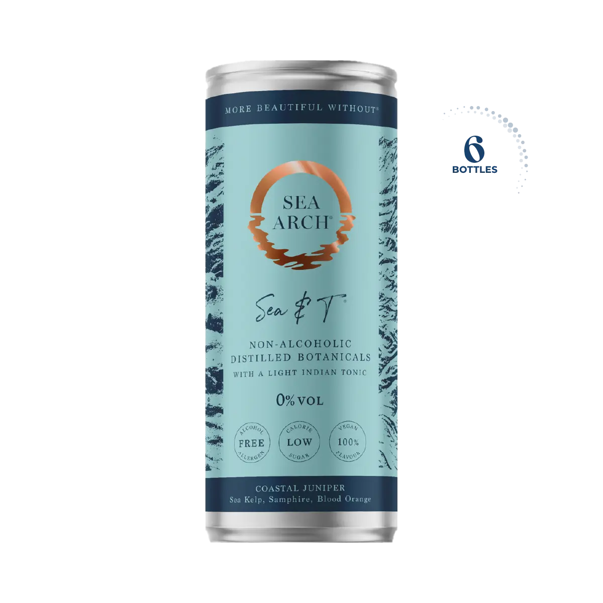 Sea Arch Sea &amp; T Non Alcoholic Gin &amp; Tonic, 6x250ml