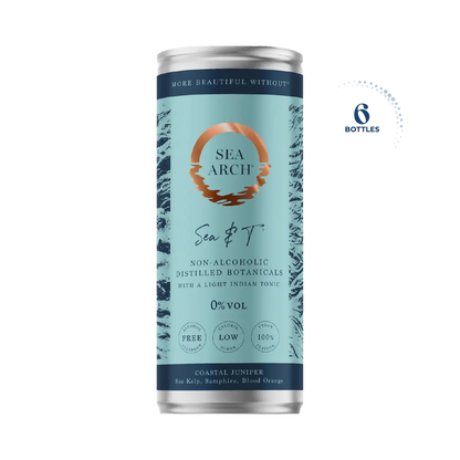 Sea Arch Sea &amp; T Non Alcoholic Gin &amp; Tonic, 6x250ml