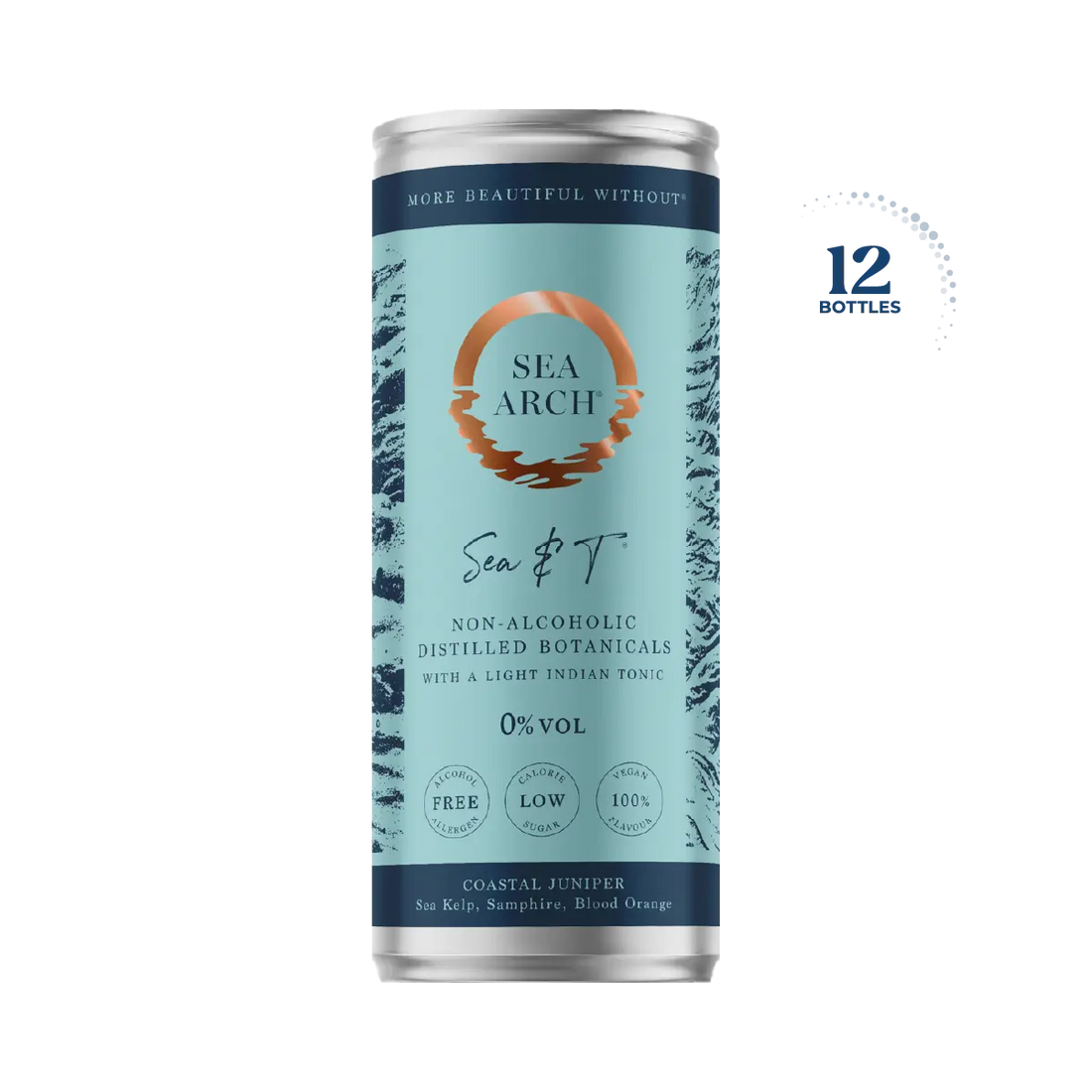 Sea Arch Sea &amp; T Non Alcoholic Gin &amp; Tonic, 12x250ml