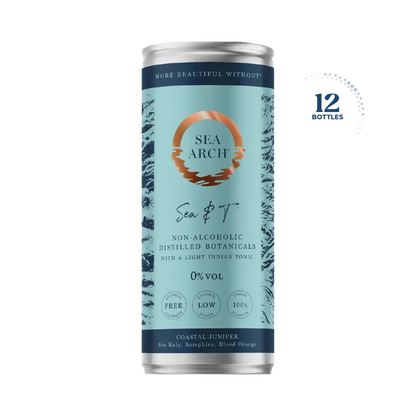 Sea Arch Sea &amp; T Non Alcoholic Gin &amp; Tonic, 12x250ml