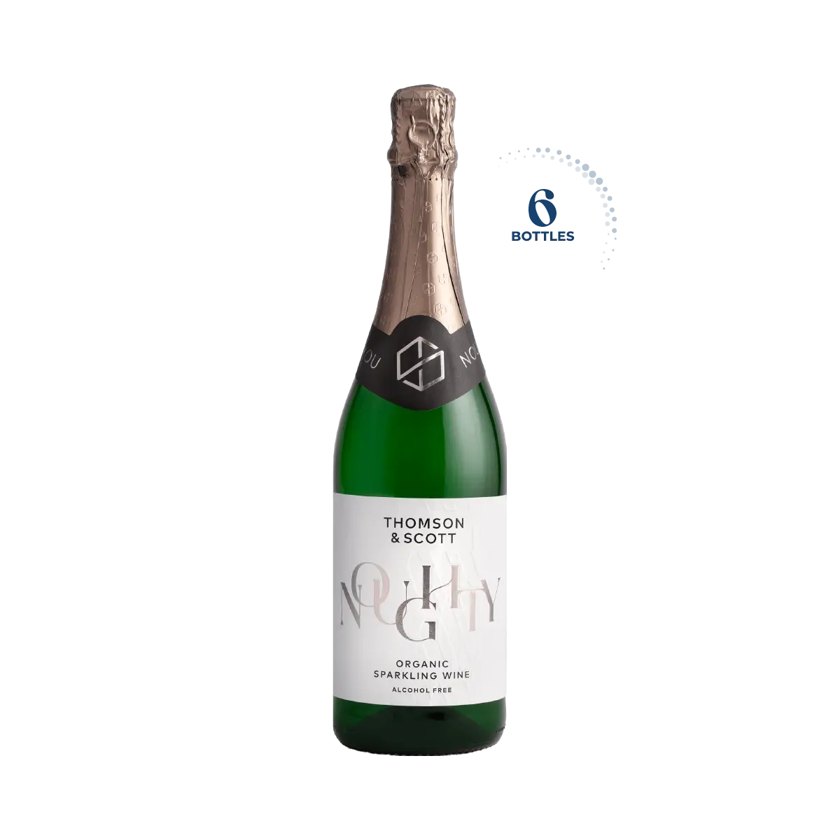 Thomson &amp; Scott Noughty Organic Non Alcoholic Sparkling Wine, Case 6x75cl