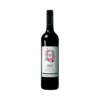 VINA’0° le Merlot Organic Non Alcoholic Wine, 75cl