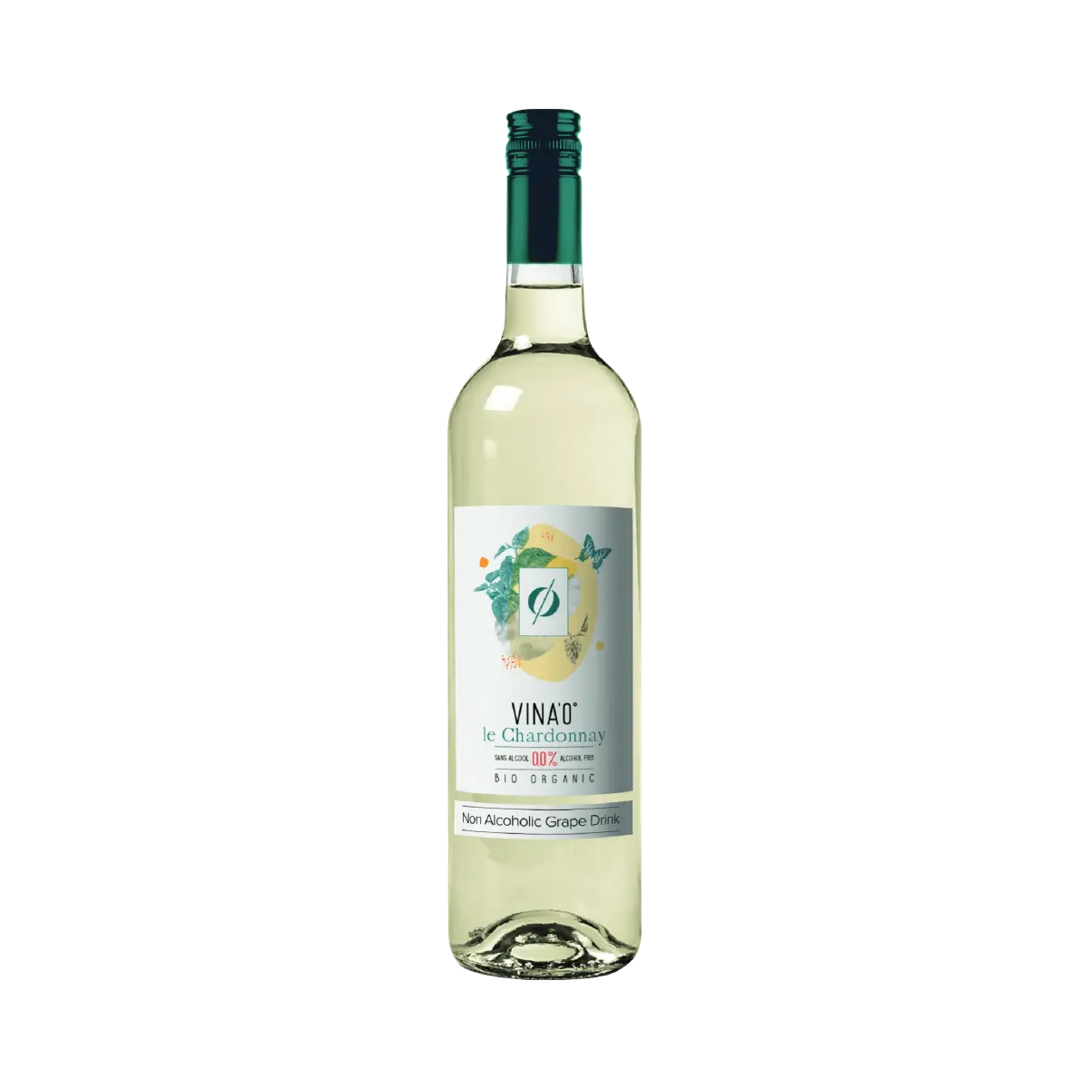 VINA’0° le Chardonnay Organic Non Alcoholic Wine, 75cl