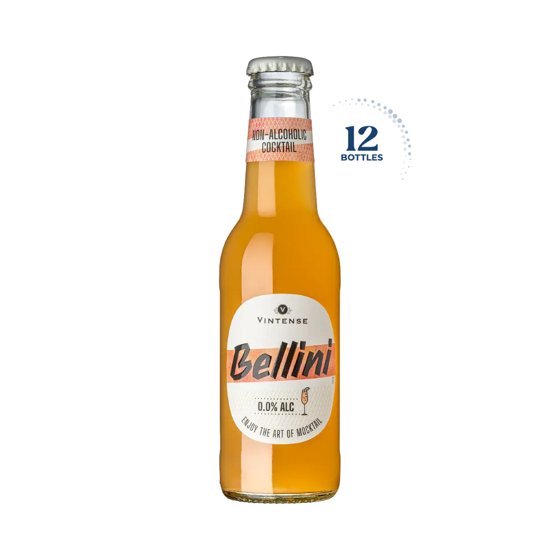 Vintense Bellini Non-Alcoholic Cocktail, 12x200ml