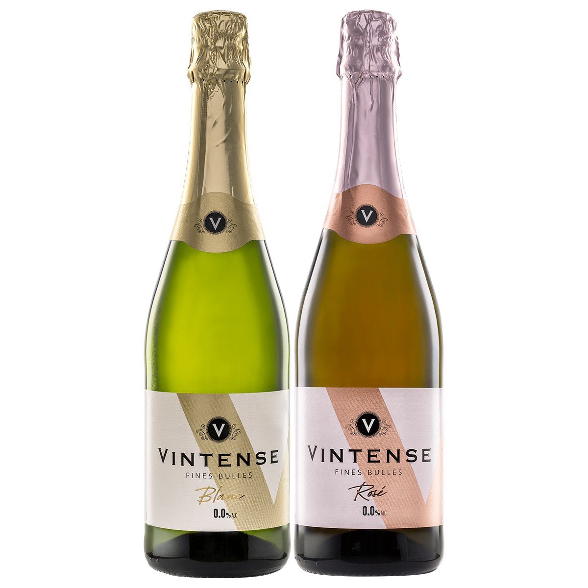 Vintense Fines Bulles Non-Alcoholic Sparkling Taster Bundle, 2x750ml
