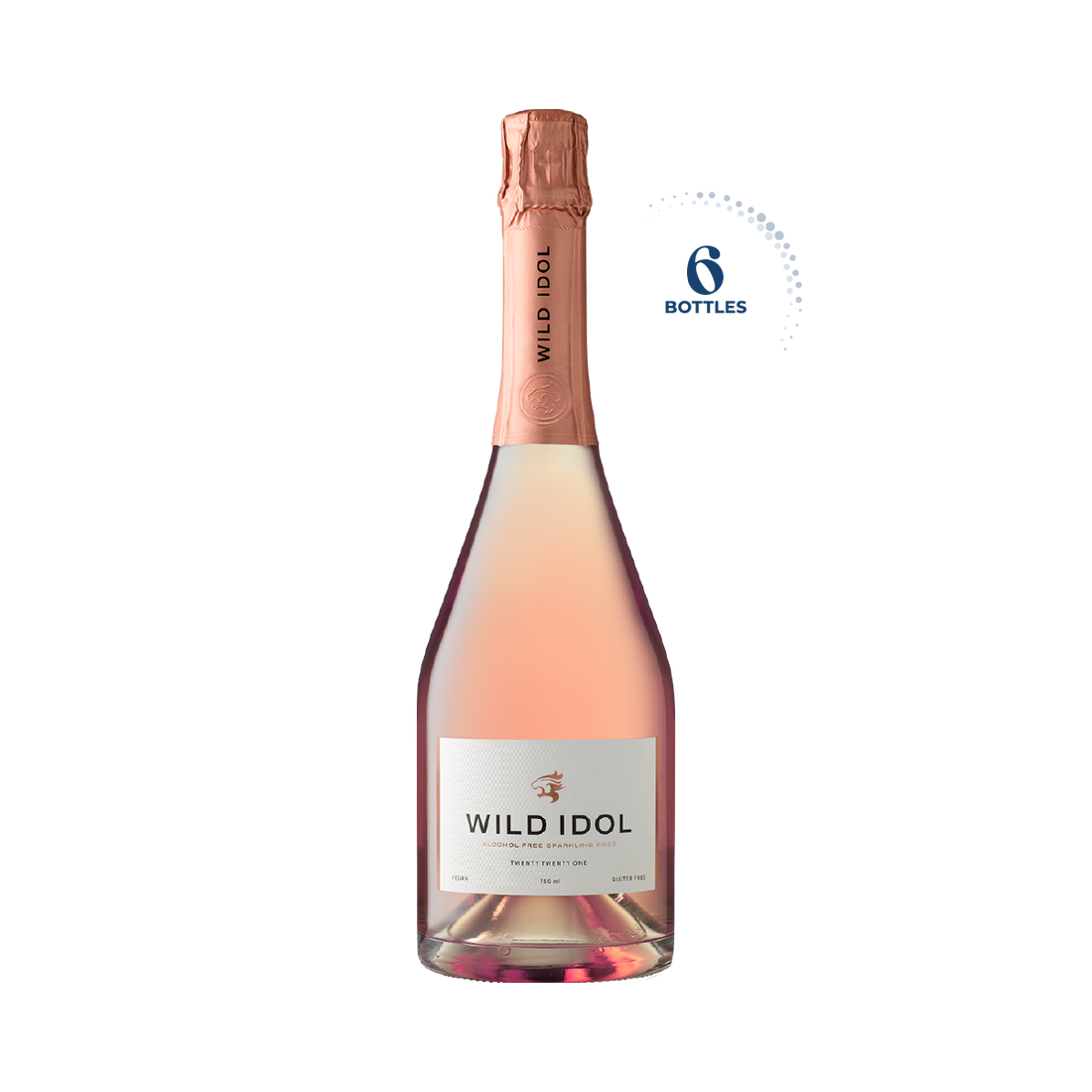 Wild Idol Alcohol Free Sparkling Rose, 6x750ml