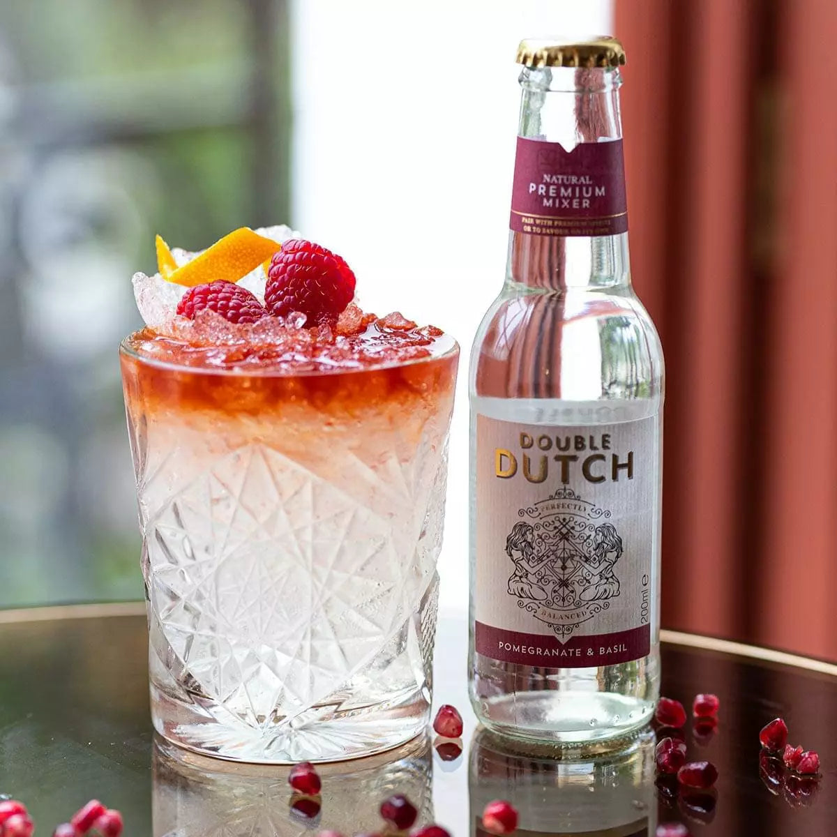 Double Dutch Pomegranate &amp; Basil Tonic, Case 4x200ml