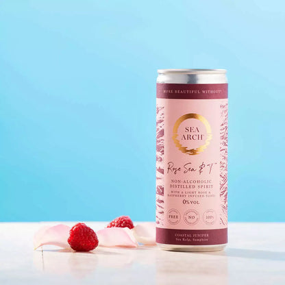 Sea Arch Rose Sea &amp; T Non Alcoholic Gin &amp; Tonic, Case 6x250ml